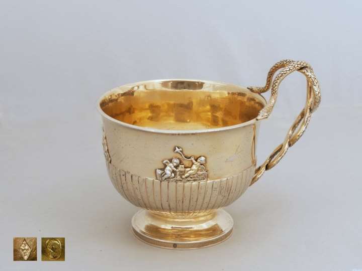 French Empire Cup, Silver-Gilt